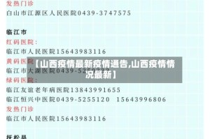 【山西疫情最新疫情通告,山西疫情情况最新】