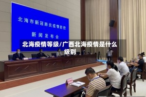 北海疫情等级/广西北海疫情是什么级别