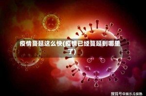 疫情蔓延这么快(疫情已经蔓延到哪里了)