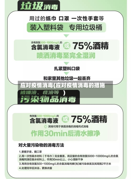 应对疫情消毒(应对疫情消毒的措施)-第3张图片