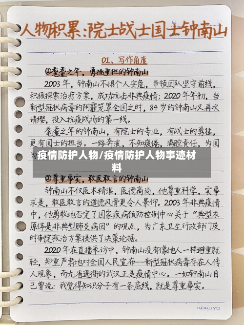 疫情防护人物/疫情防护人物事迹材料-第1张图片