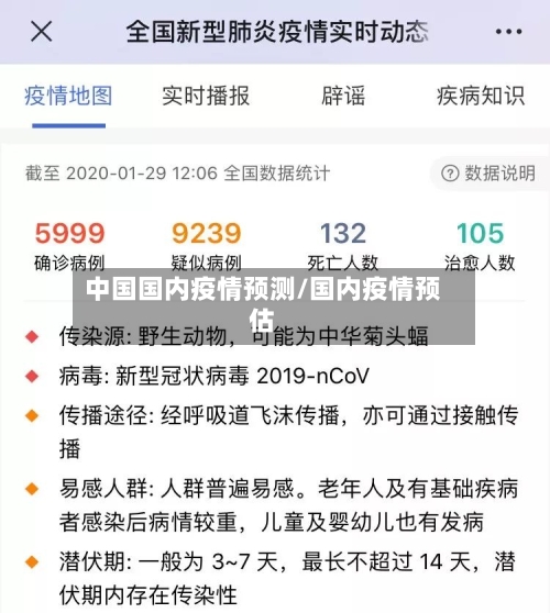 中国国内疫情预测/国内疫情预估-第1张图片