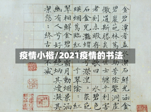 疫情小楷/2021疫情的书法-第2张图片